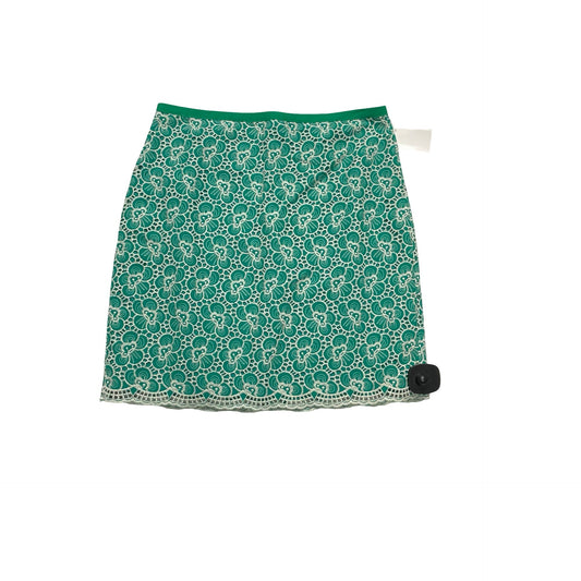 Skirt Mini & Short By J. Crew In Green & White, Size:0