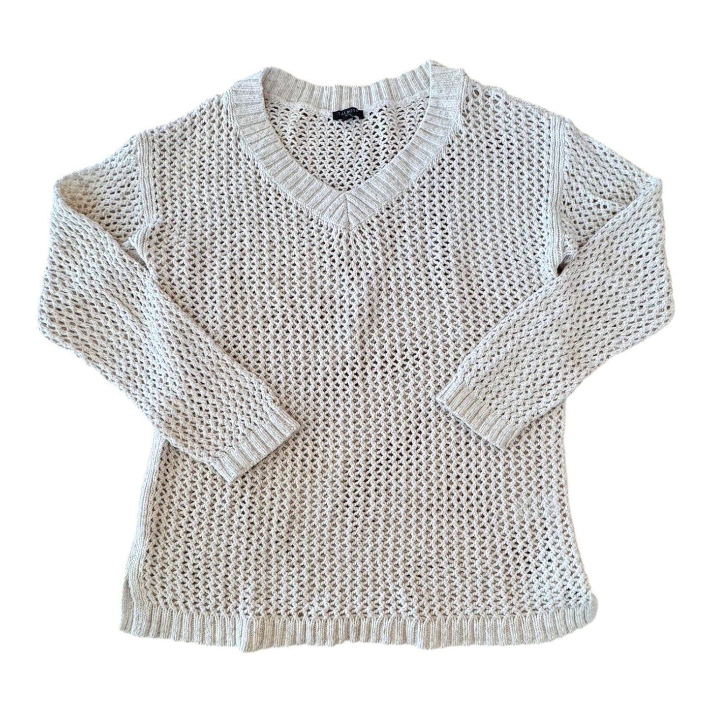 Sweater By Talbots In Cream, Size:Lp