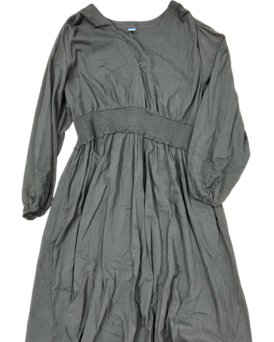Dress Casual Maxi By Old Navy In Black, Size:1X