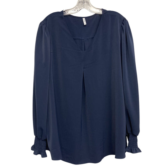 Top Ls By Anyally In Navy, Size:2X