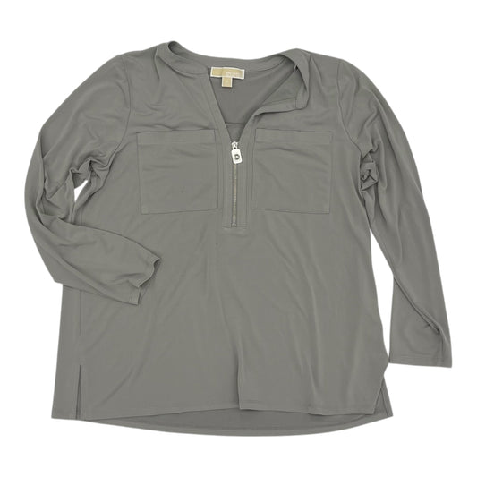Blouse Designer By Michael Kors In Grey, Size:Xl