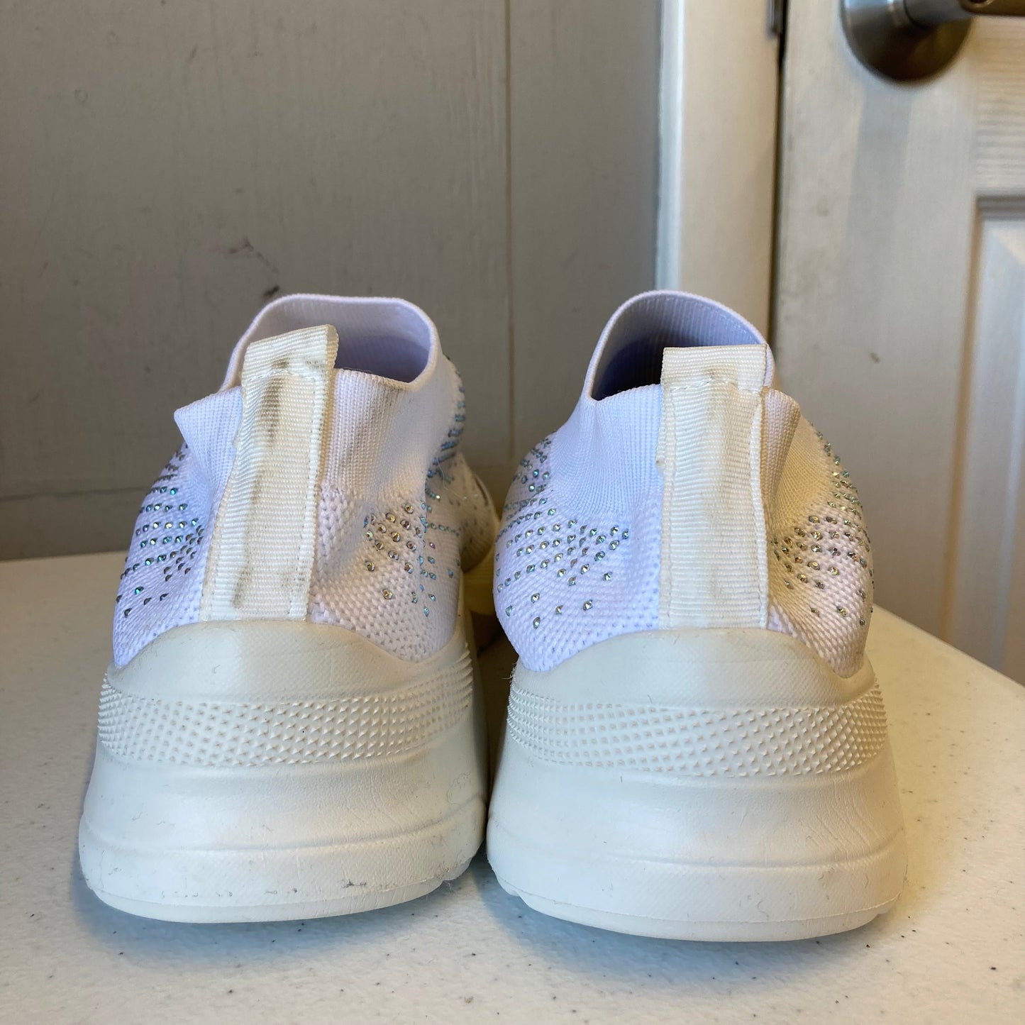 Shoes Sneakers In White, Size:12.5