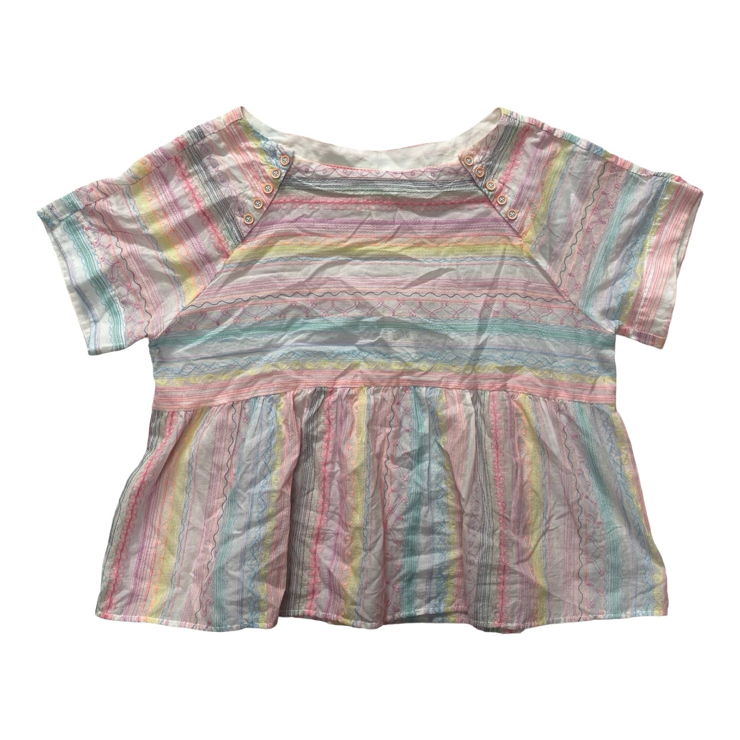 Top Ss By Anthropologie In Multi, Size:S