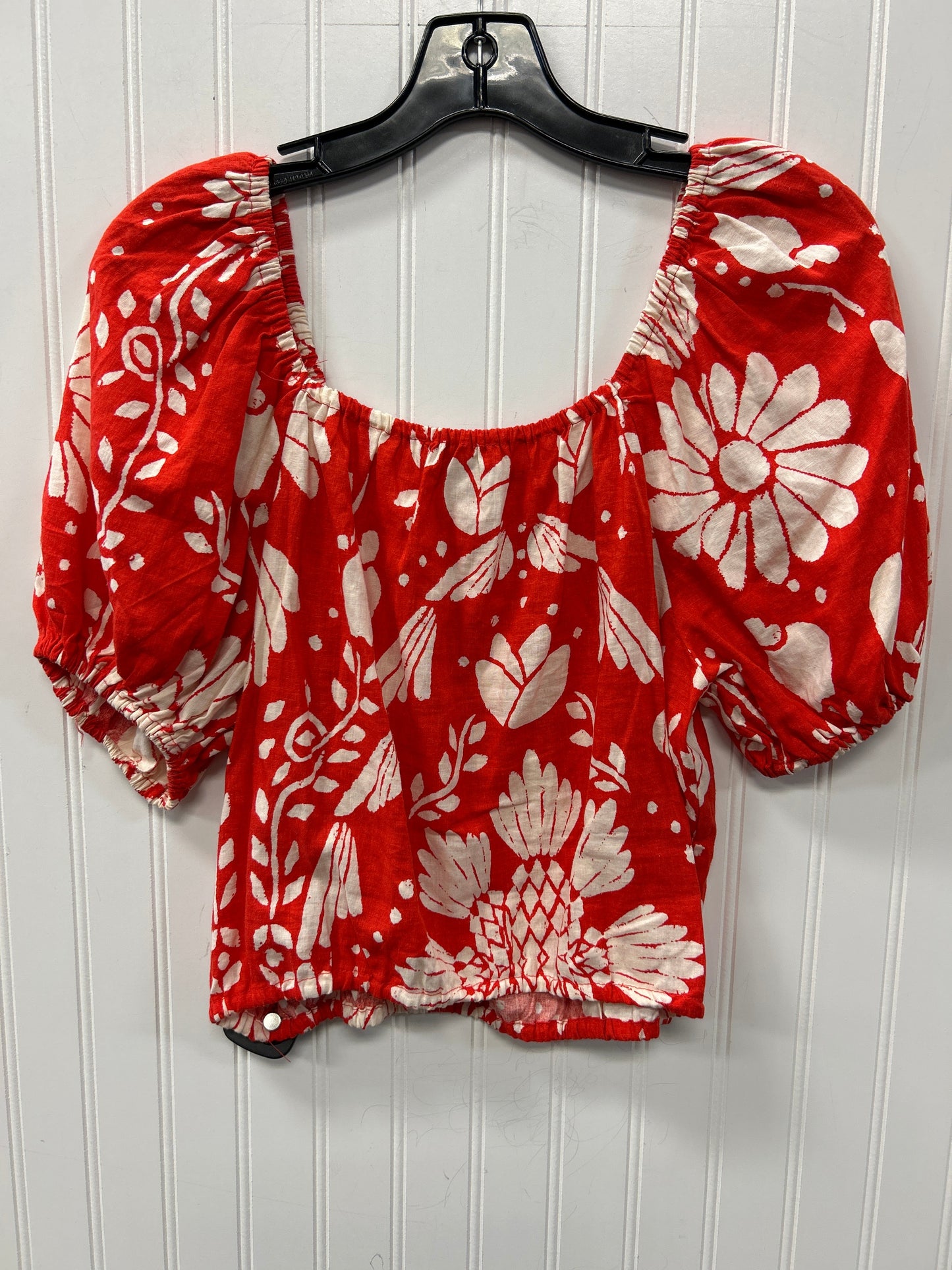 Top Ss By Haute Hippie In Red & Tan, Size:M