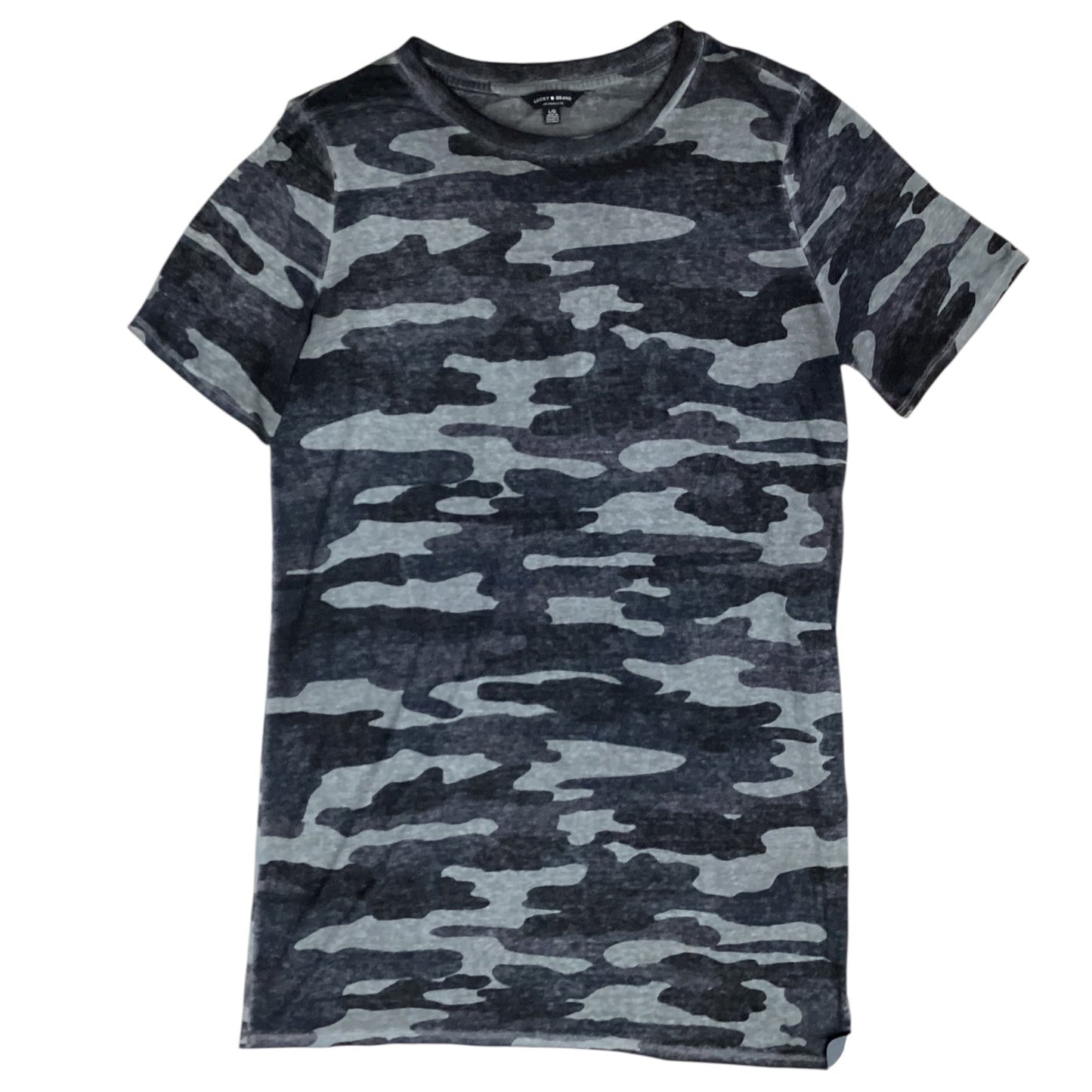 Dress Casual Midi By Lucky Brand In Camouflage Print, Size:L