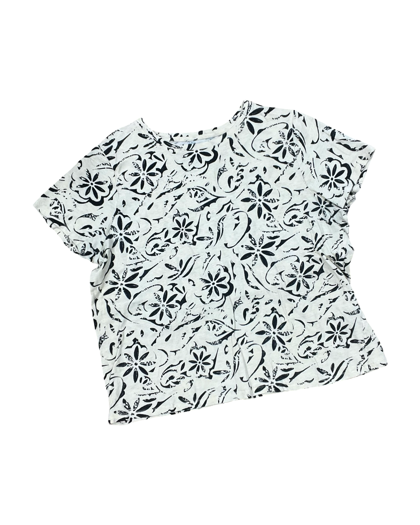 Top Ss By Sonoma In Black & Cream, Size:Xl