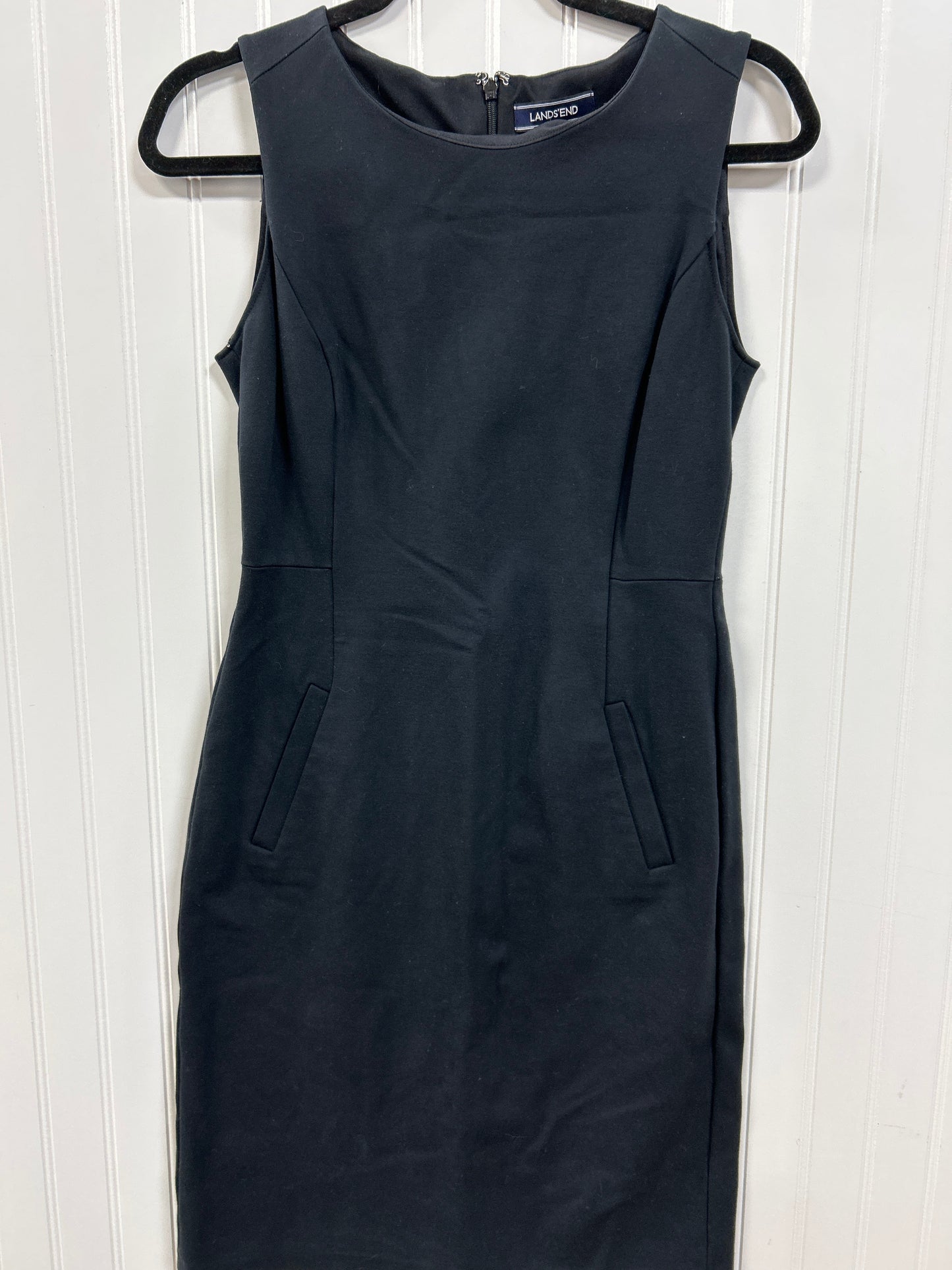 Dress Work By Lands End In Black, Size:20
