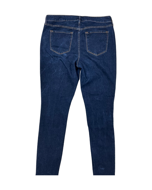 Jeans Skinny By Old Navy In Blue Denim, Size:14L