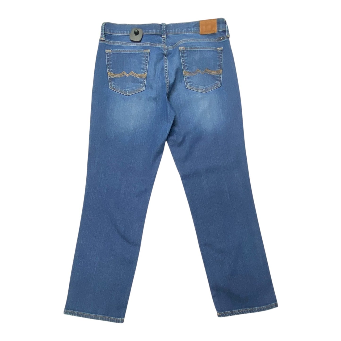 Jeans Cropped By Lucky Brand In Blue Denim, Size:10