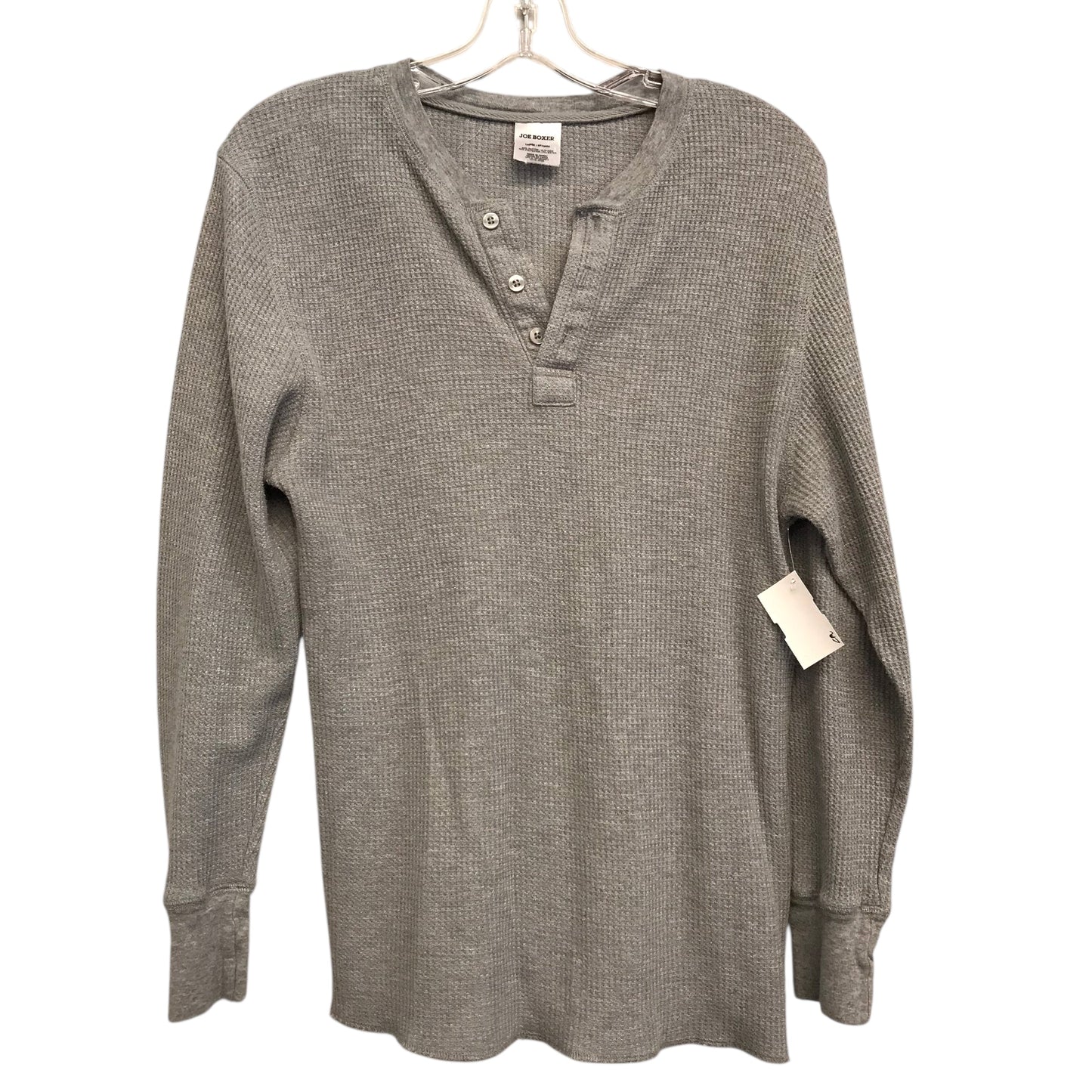 Top Ls By Joe Boxer In Grey, Size:L