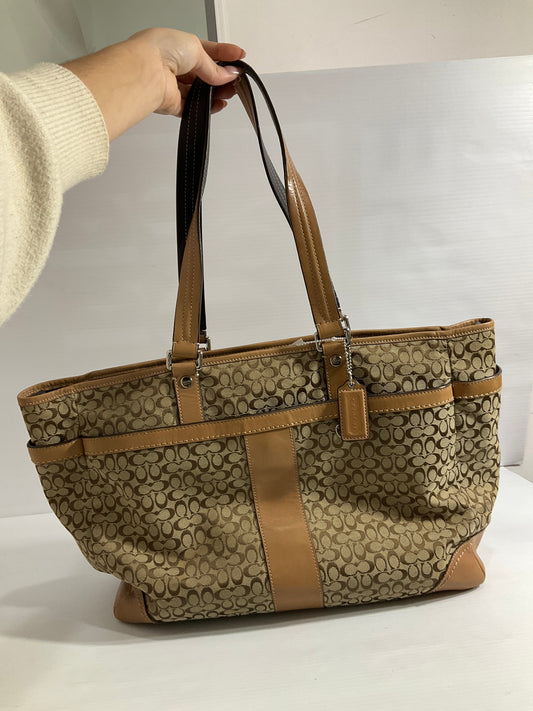 Handbag Designer By Coach In Brown, Size:Medium