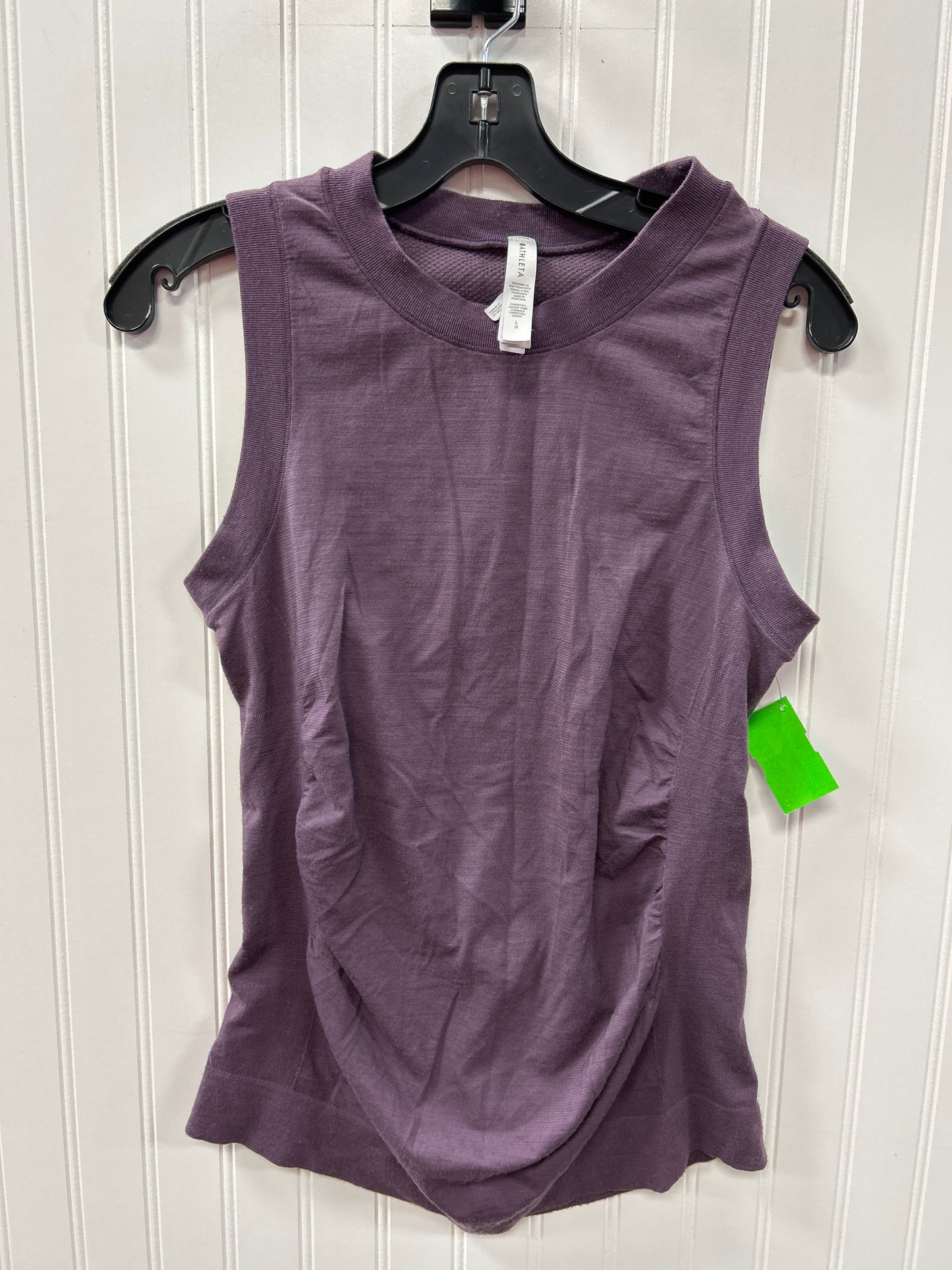 Athletic Tank Top By Athleta In Purple, Size:L