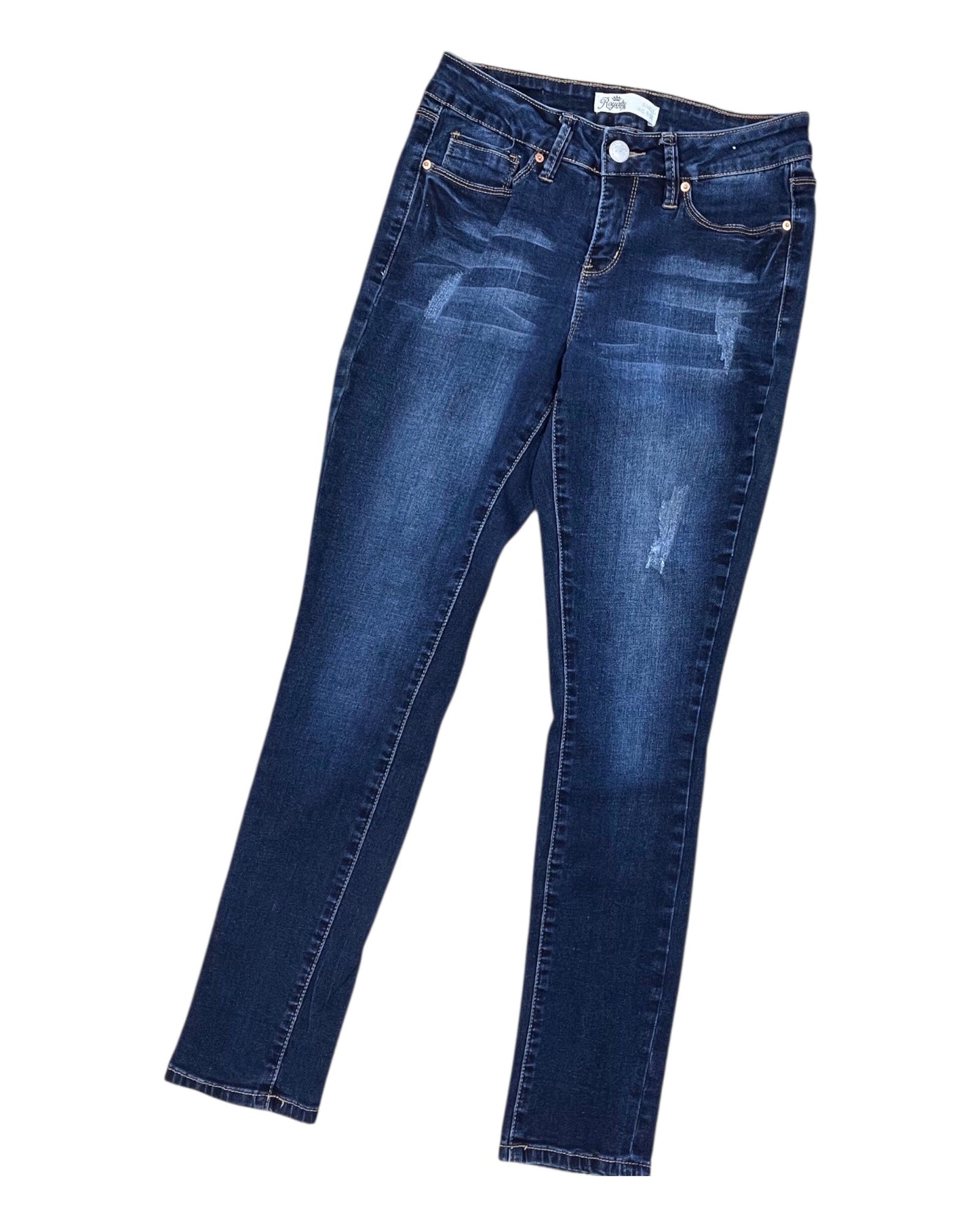 Jeans Skinny By Royalty In Blue Denim, Size:4