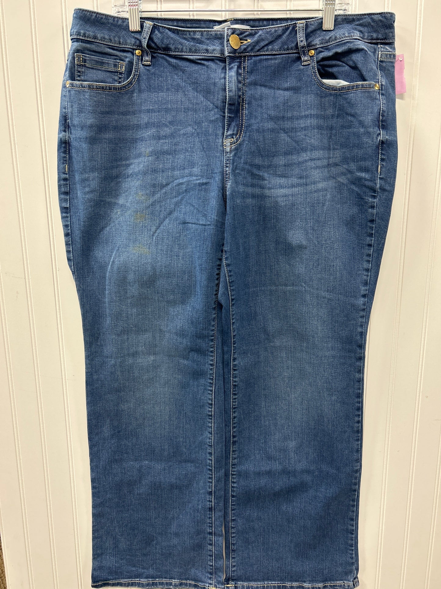 Jeans Boot Cut By Lane Bryant In Blue Denim, Size:20