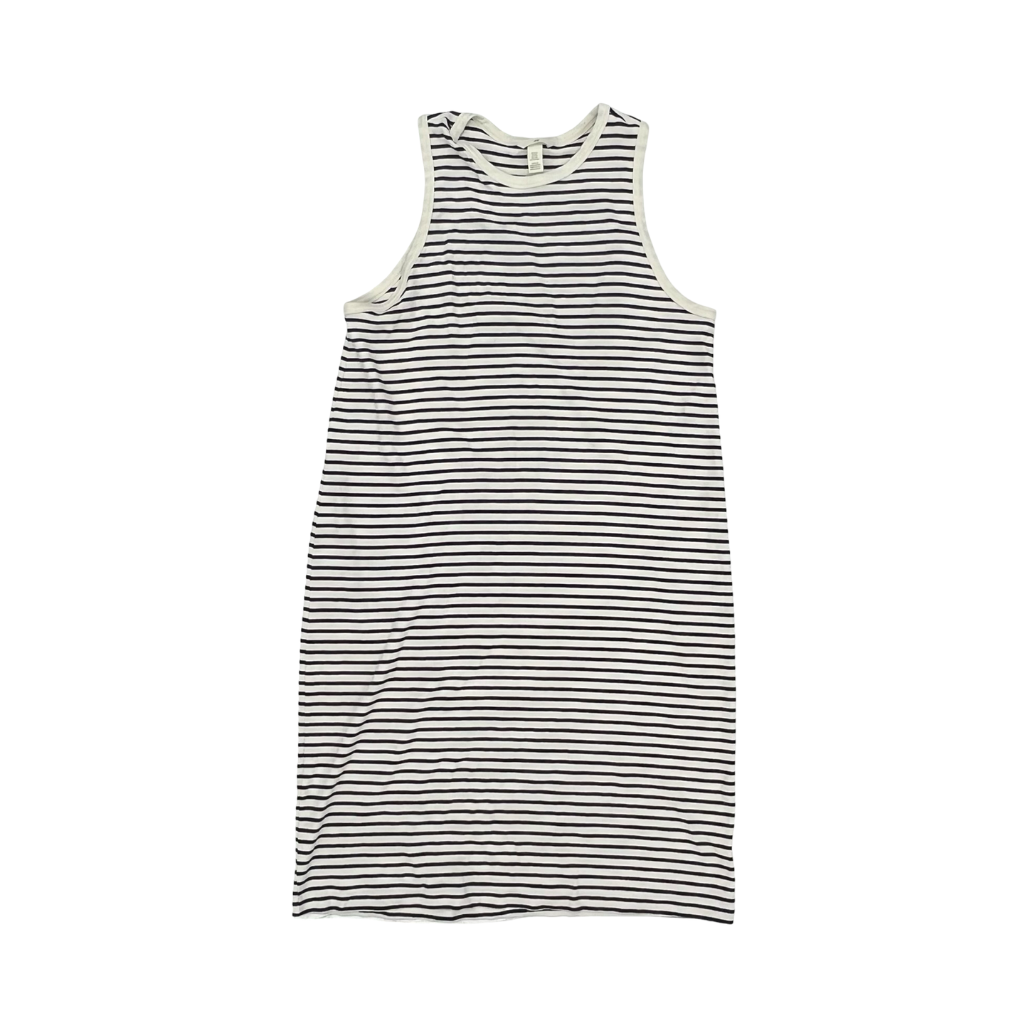 Dress Casual Midi By H&M In Black & White, Size:Xxl