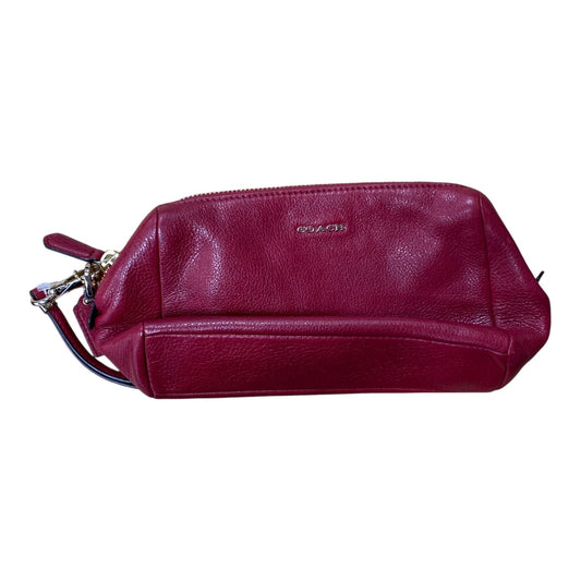 Wristlet Designer By Coach In Red, Size:Medium