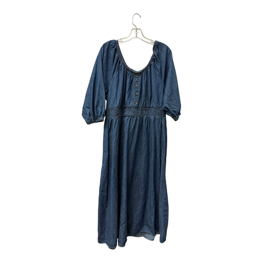 Dress Casual Maxi By Falls Creek In Blue, Size:2X