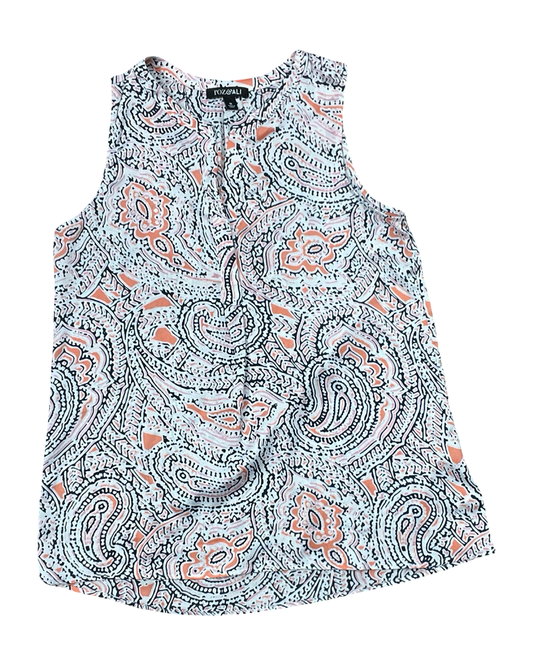 Top Sleeveless By Roz And Ali In White, Size:M