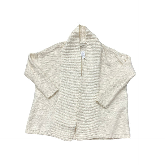 Sweater Cardigan By Loft In Cream, Size:M