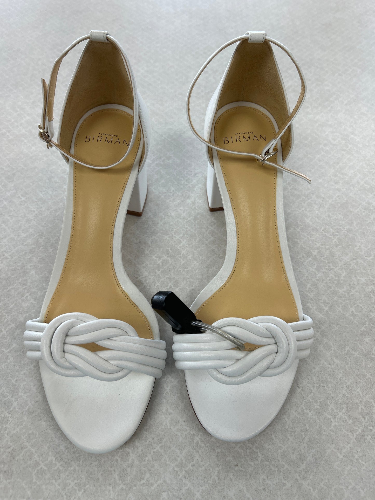 Sandals Heels Block By Alexandre Birman In White, Size:9