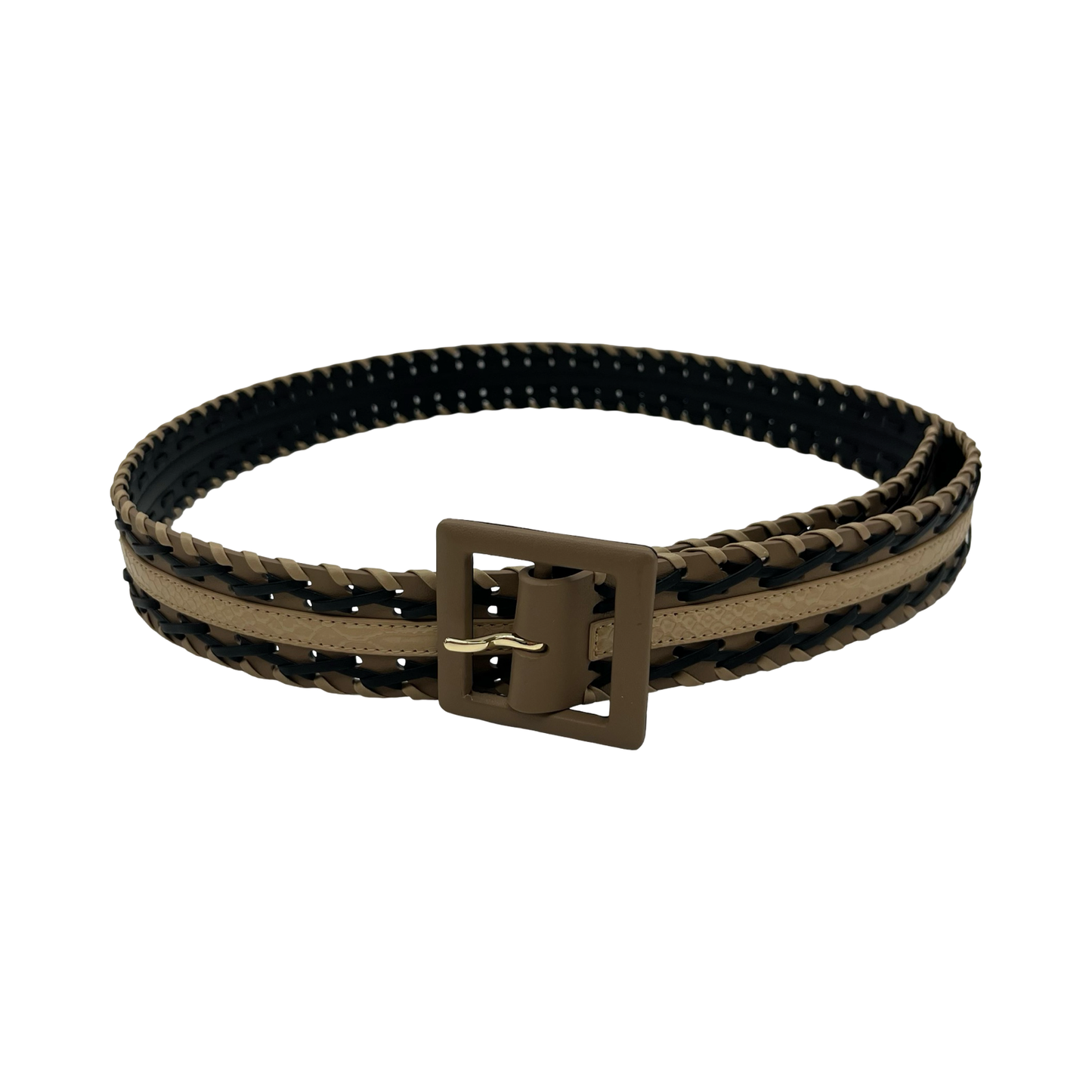 Belt Leather By Cabi In Black & Tan, Size:Xl