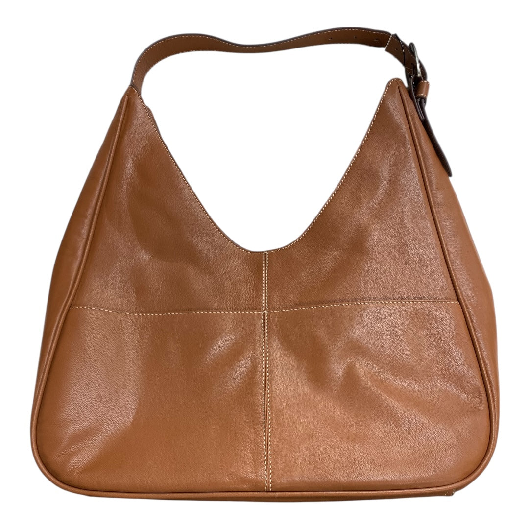 Handbag Leather By Lucky Brand In Tan, Size:Large