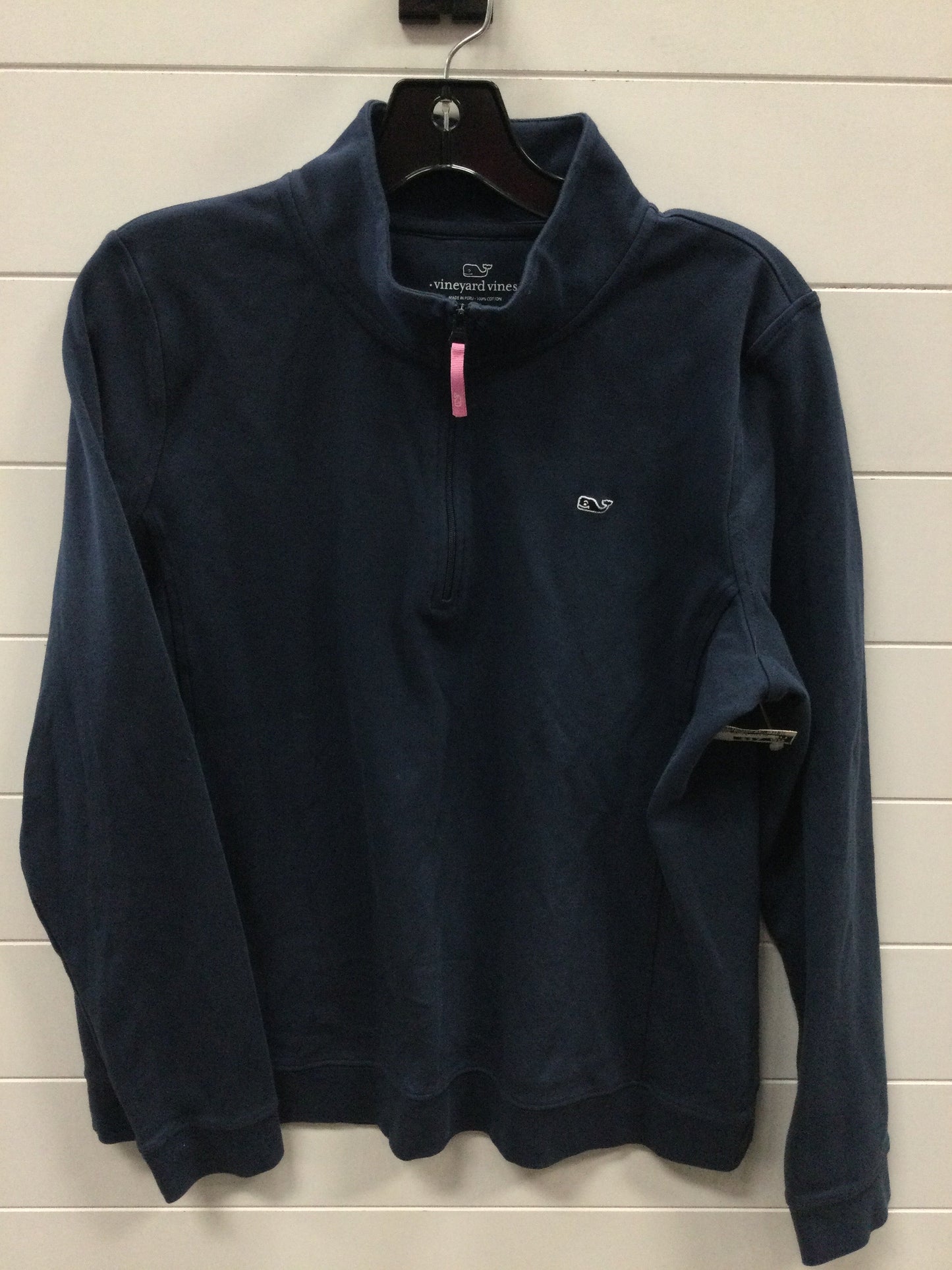 Athletic Top Ls Collar By Vineyard Vines In Blue, Size:Xl