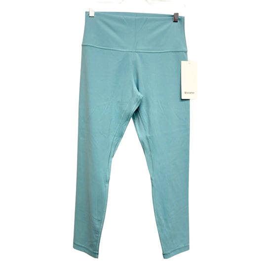 Athletic Leggings By Lululemon In Aqua, Size:M