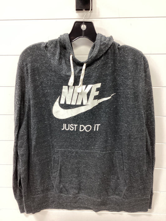 Athletic Top Ls Hoodie By Nike Apparel In Grey, Size:2X