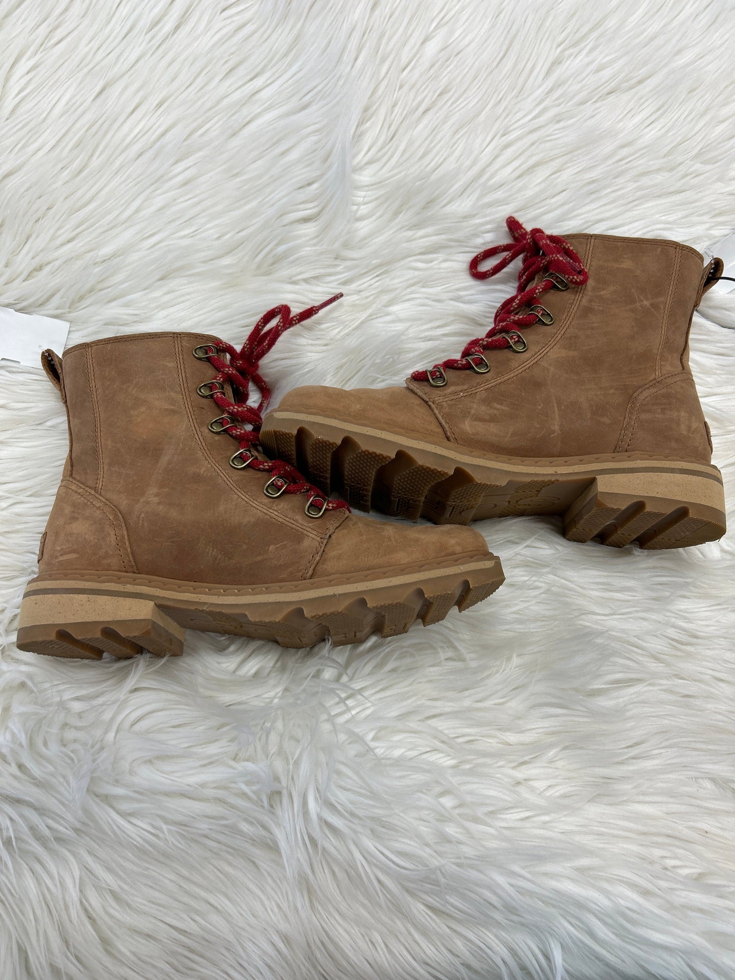 Boots Ankle Heels By Sorel In Brown, Size:8