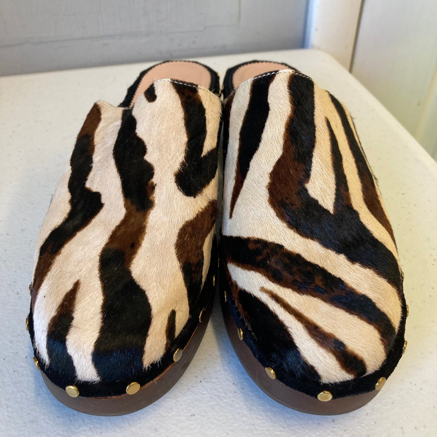 Shoes Heels Block By J. Crew In Animal Print, Size:8