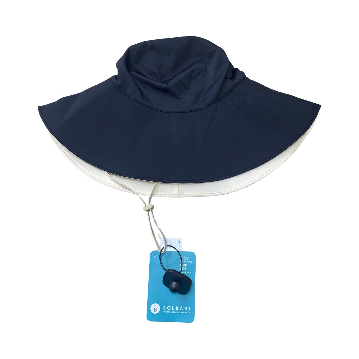Hat Sun By Solbari In Black & Cream