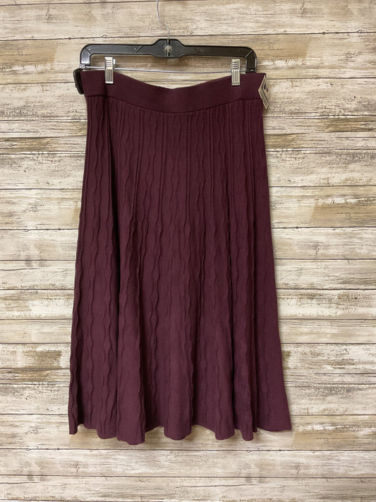 Skirt Midi By Cato In Purple, Size:Xl