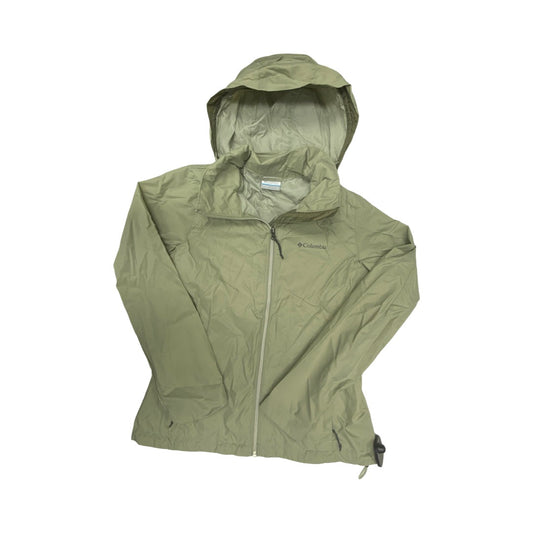 Jacket Windbreaker By Columbia In Green, Size:S