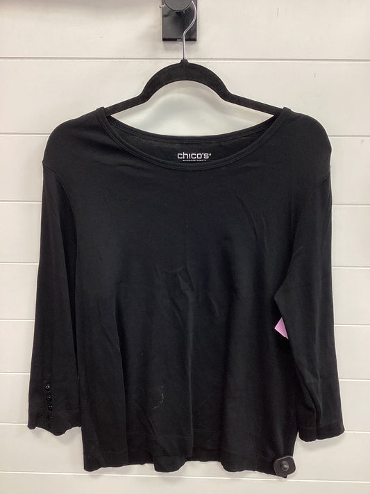 Top Ls Basic By Chicos In Black, Size:Xl