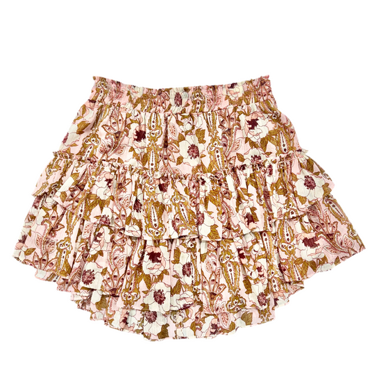 Skirt Mini & Short By Misa La In Floral Print, Size: M