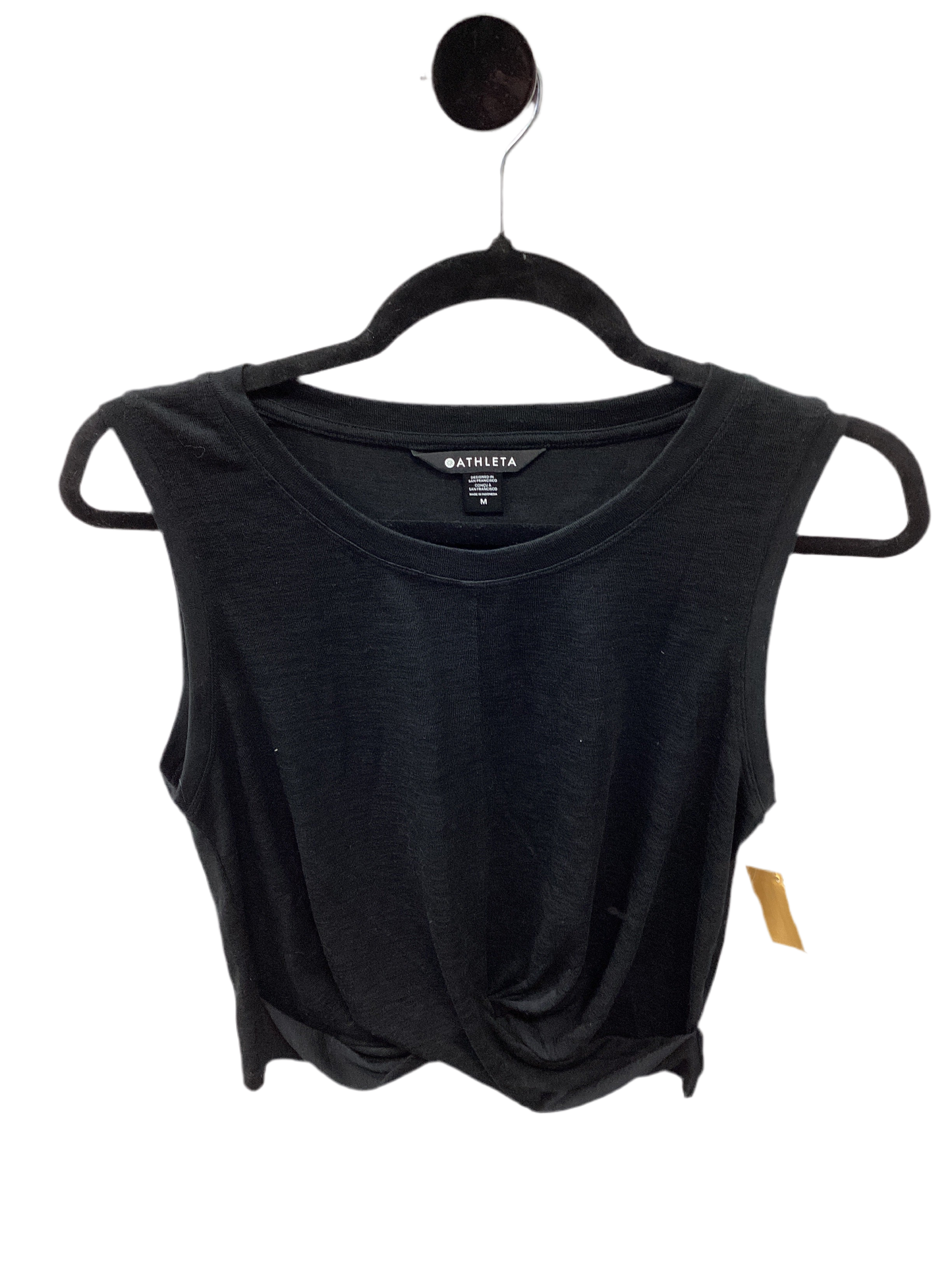 Top Ss By Athleta In Black, Size:M