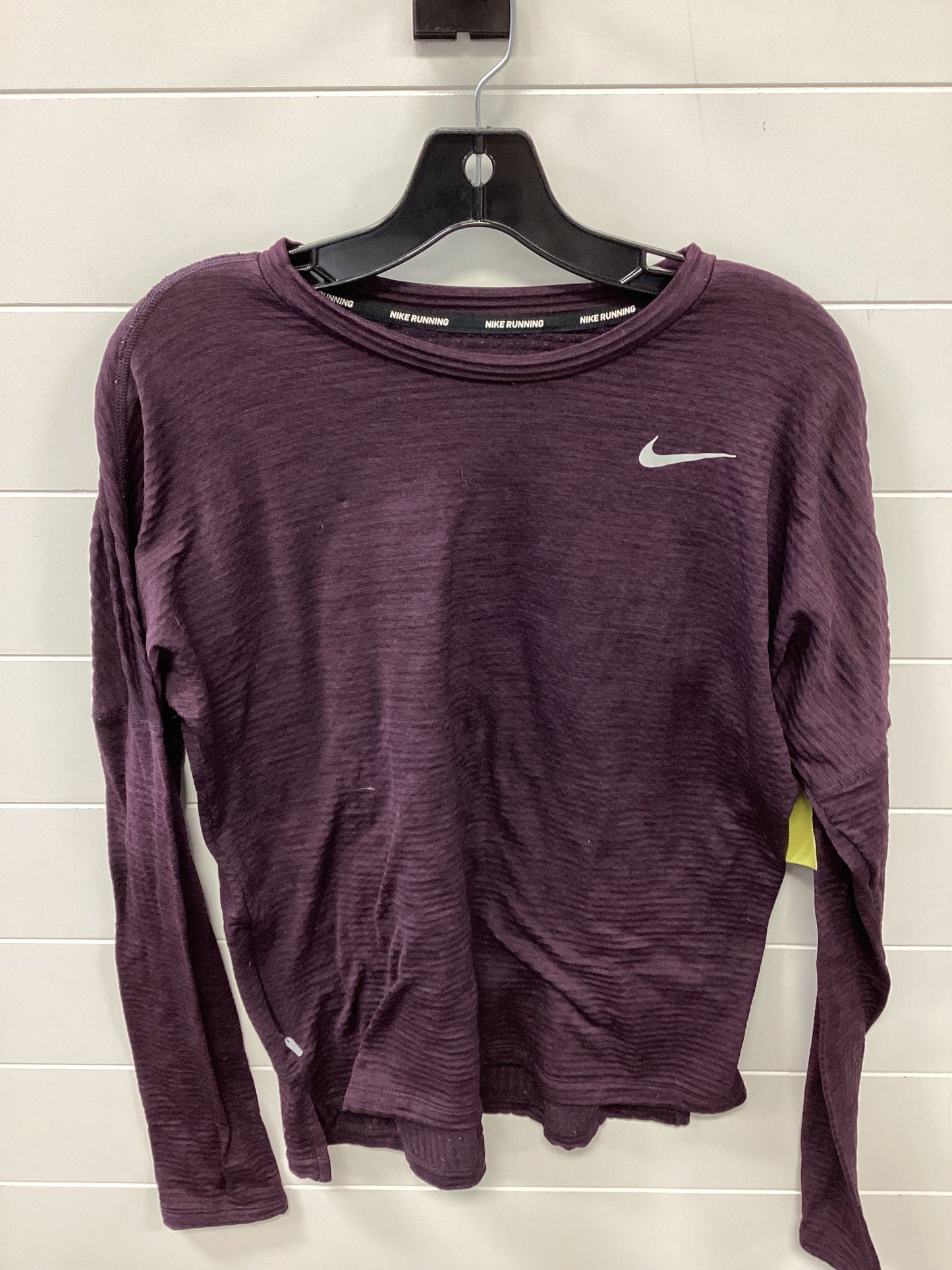 Athletic Top Ls Crewneck By Nike Apparel In Purple, Size:M