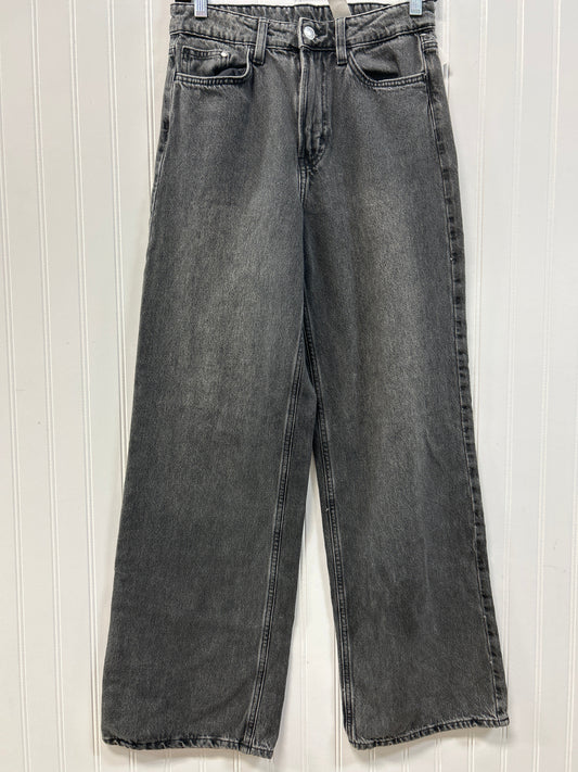 Jeans Wide Leg By Cmc In Black Denim, Size:4