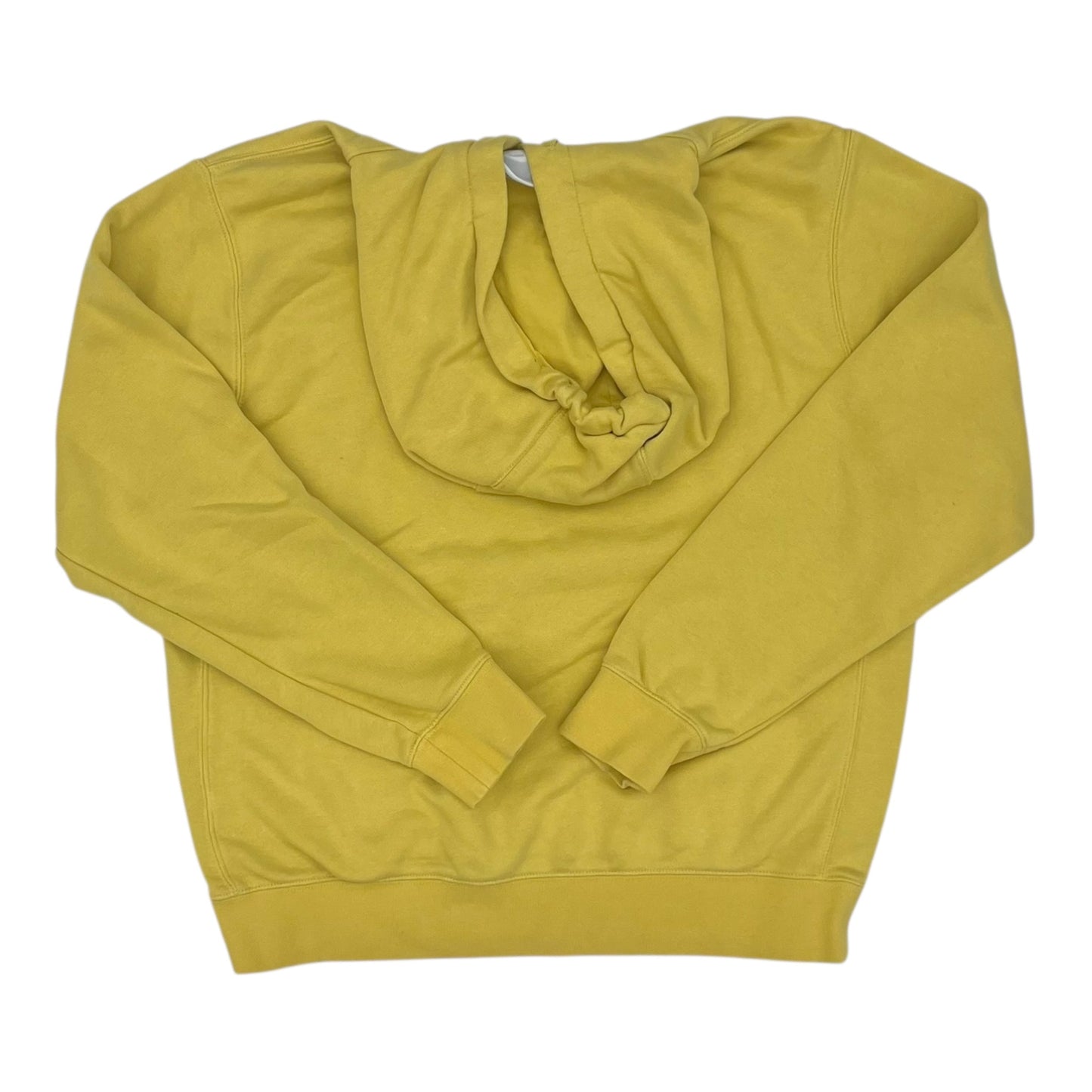 Athletic Sweatshirt Hoodie By Nike In Yellow, Size:M