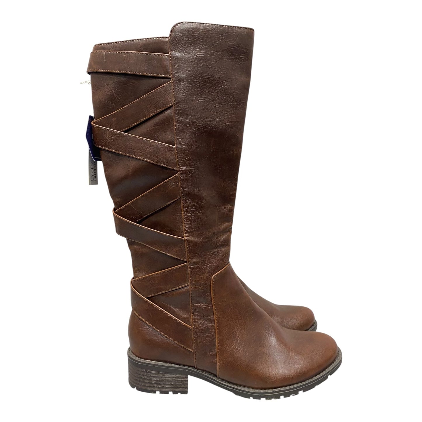 Boots Knee Flats By Croft And Barrow In Brown, Size:8.5