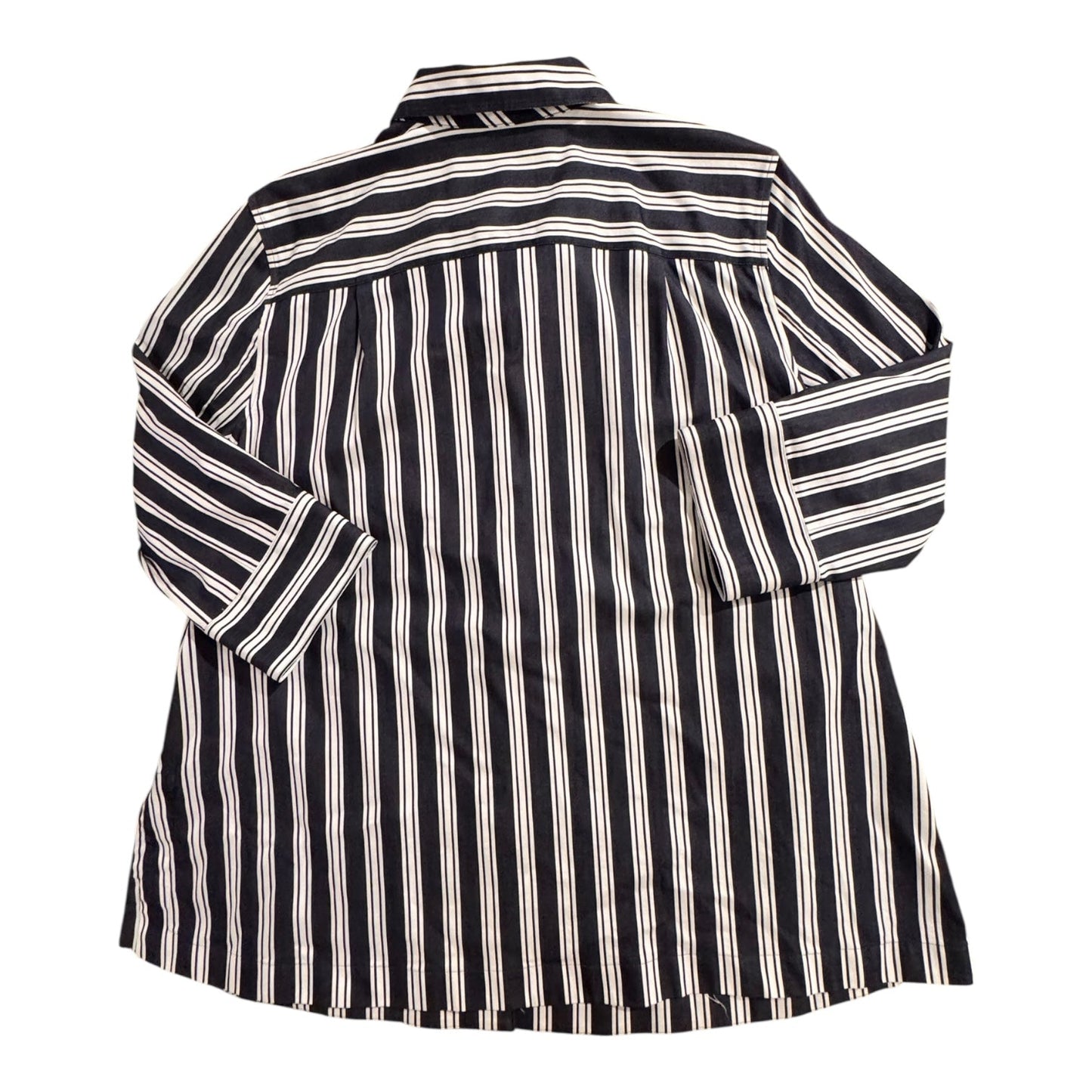 Top 3/4 Sleeve By Chicos In Striped Pattern, Size:16