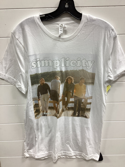 Top Ss By Canvas In White, Size:M