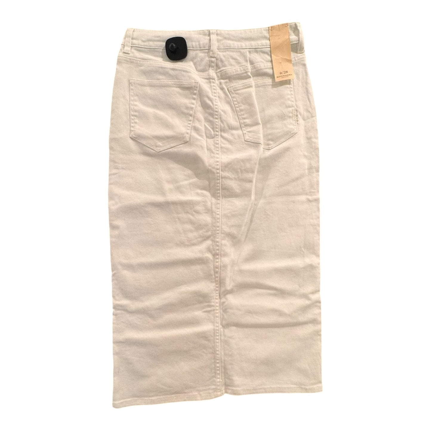 Skirt Maxi By Scotch & Soda In White Denim, Size:6