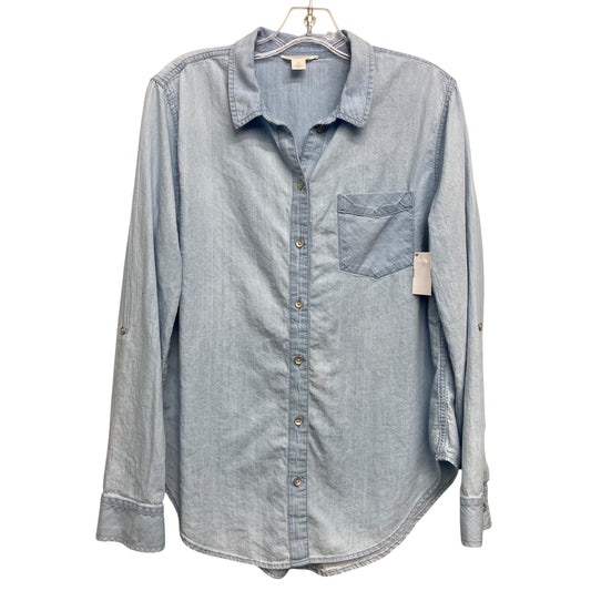 Top Ls By Caslon In Blue, Size:M