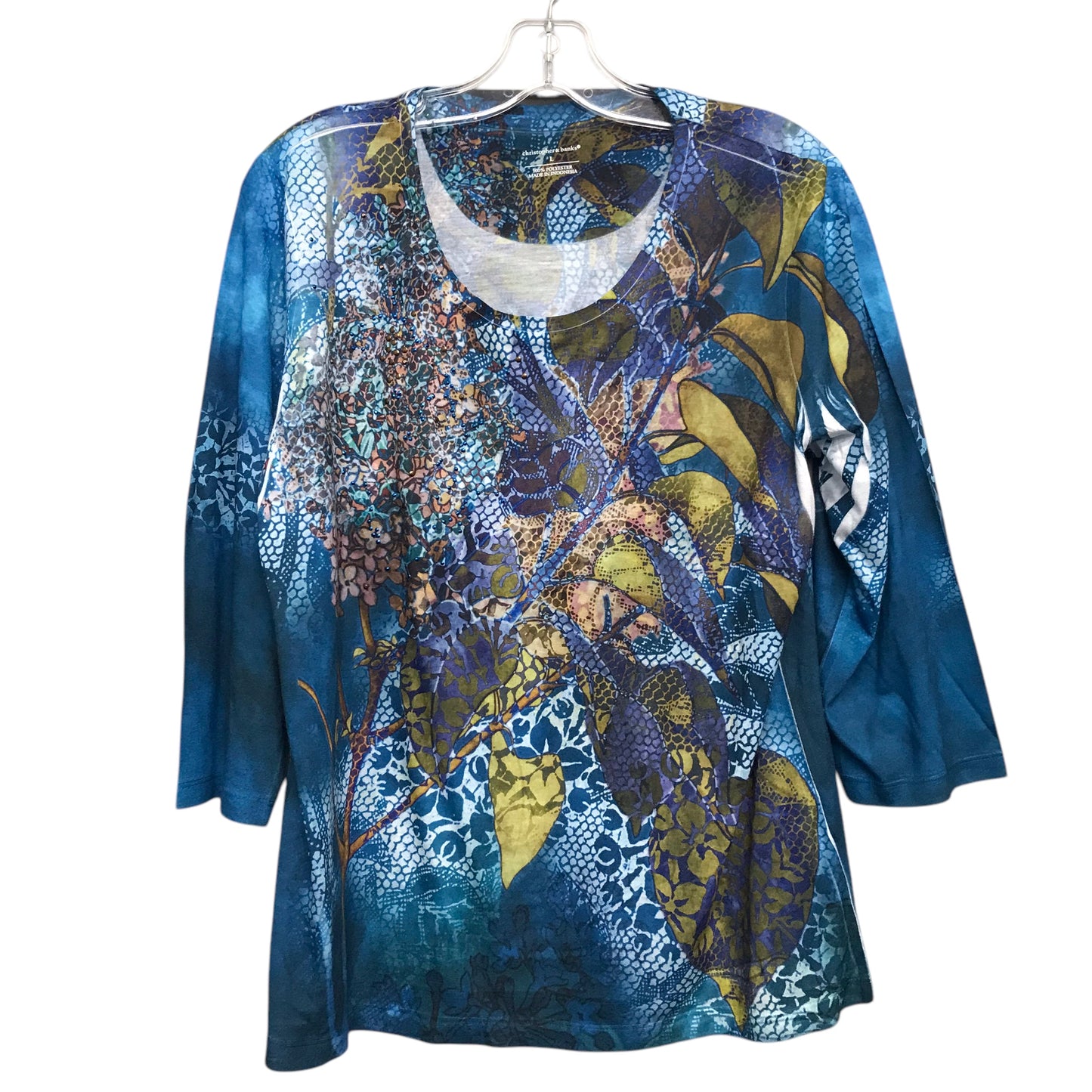 Top Ls By Christopher And Banks In Multi, Size:L