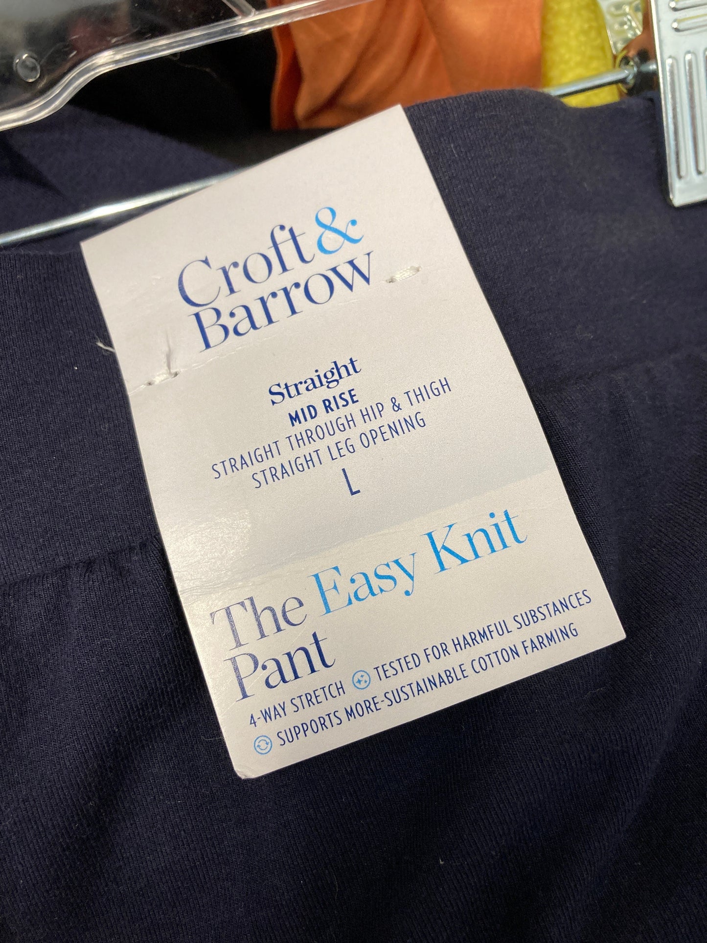 Pants Lounge By Croft And Barrow In Navy, Size:12