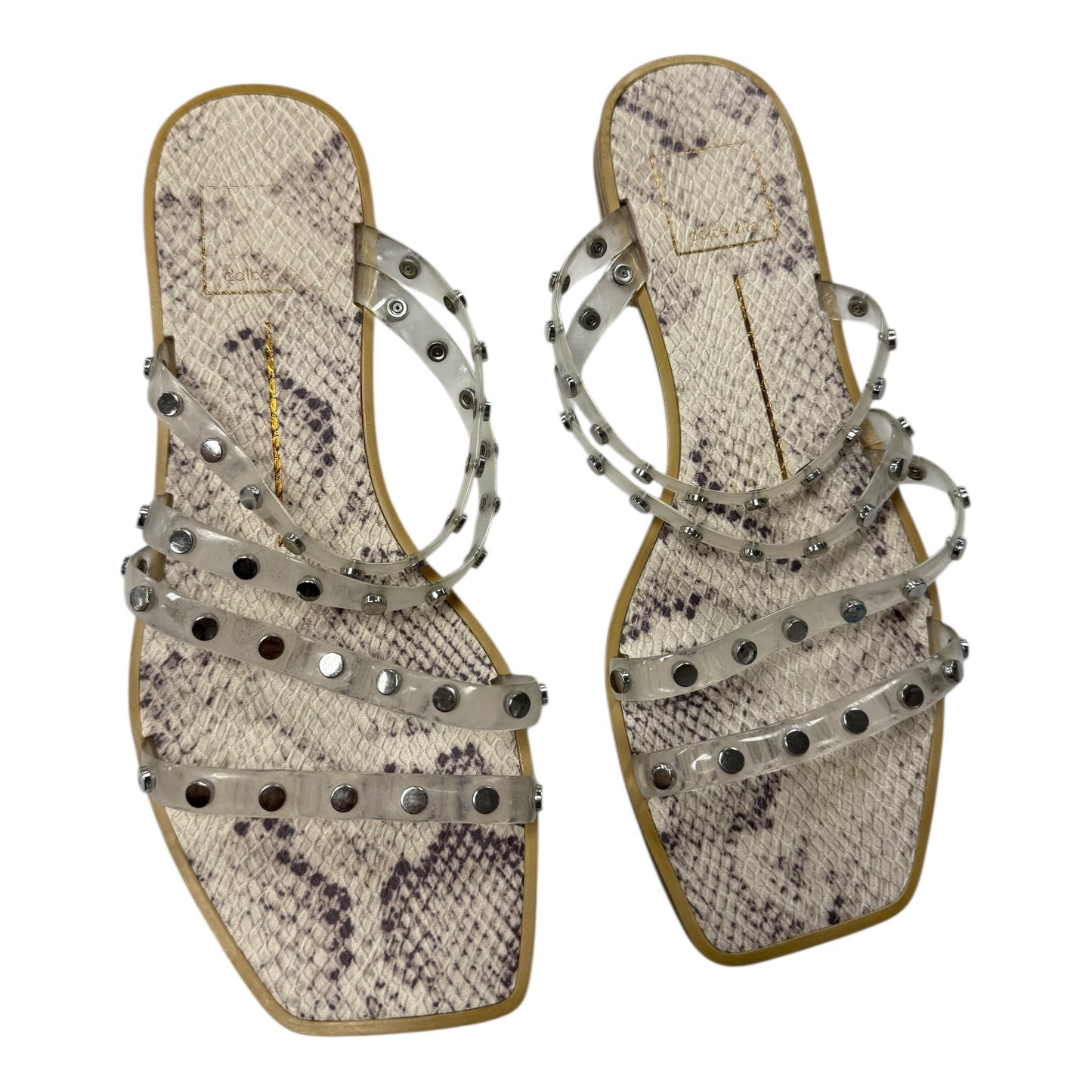 Sandals Flats By Dolce Vita In Snakeskin Print, Size:7