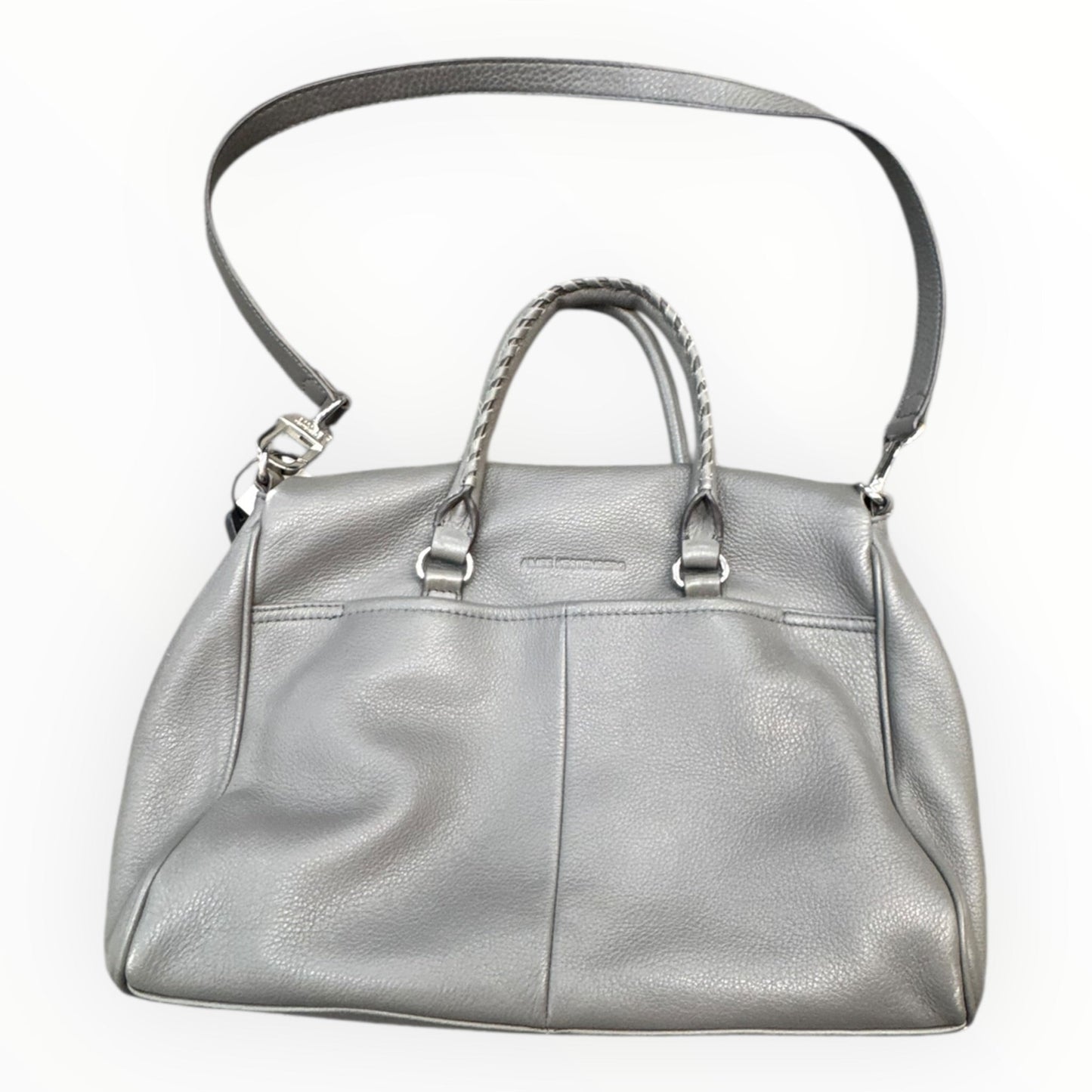 Handbag Leather By Aimee Kestenberg In Grey, Size:Medium
