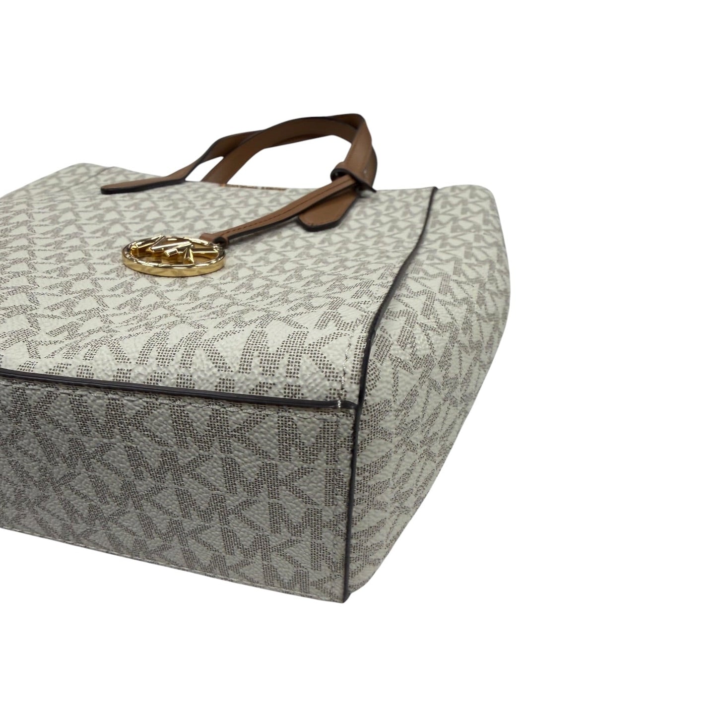 Handbag Designer By Michael Kors In Cream, Size:Medium